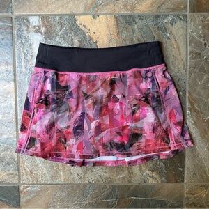 Lululemon Pace Rival Skirt Sun Dazed Multi Pink / Super Dark Size 4 Tall